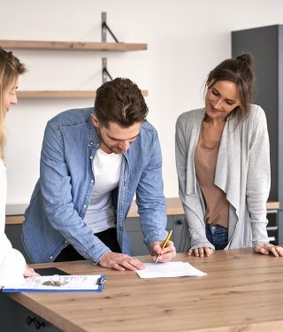 Signing the closing paperwork